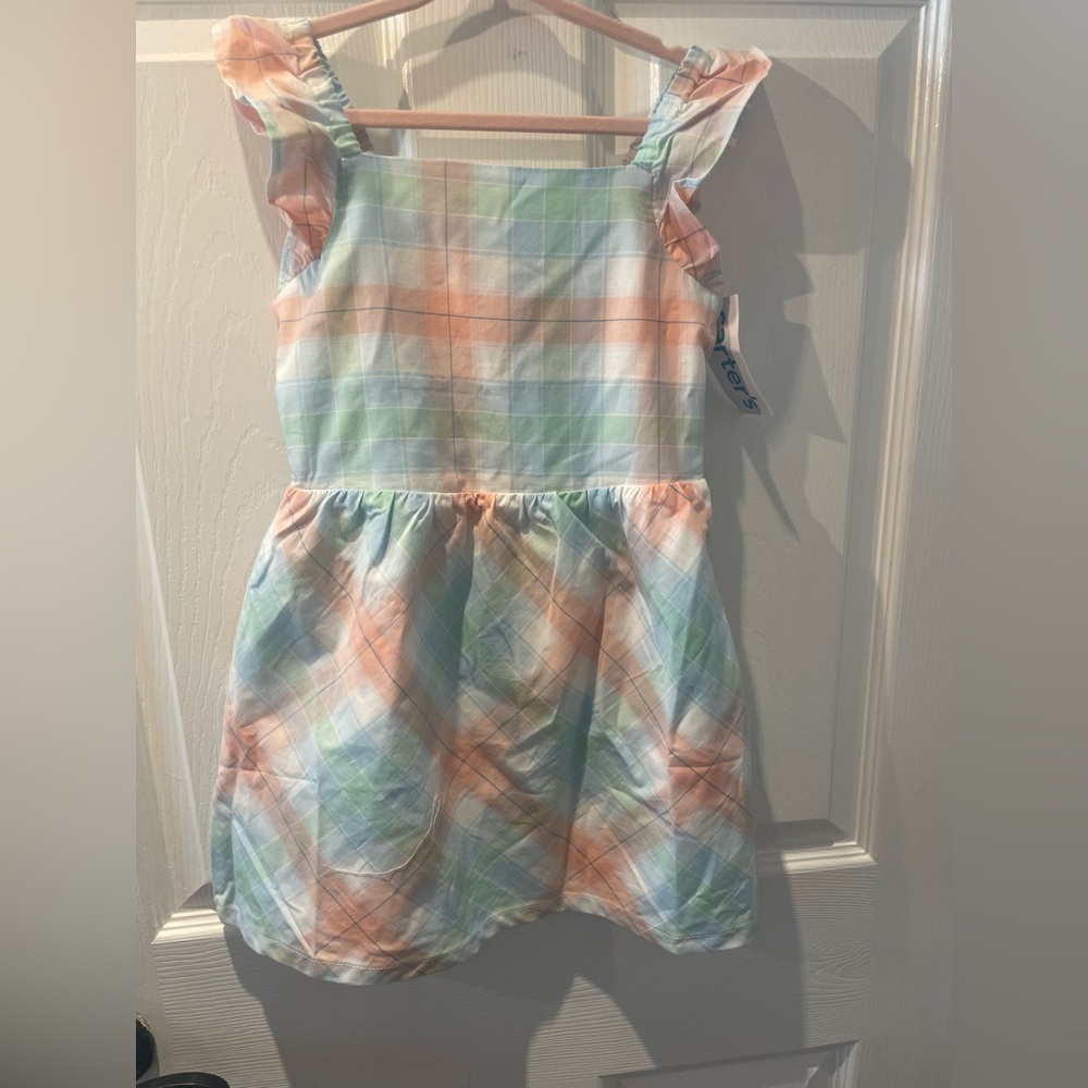 NWT Carter’s Plaid Pastel Toddler Dress 4T